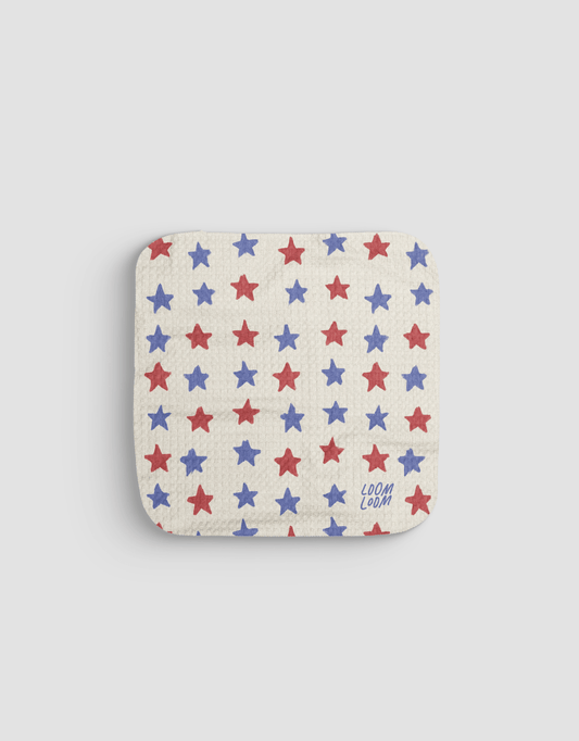 RWB Stars Dishcloth - Loom Loom