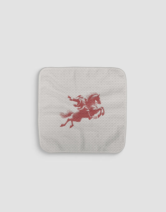 Saddle Up Santa Dishcloth - Loom Loom