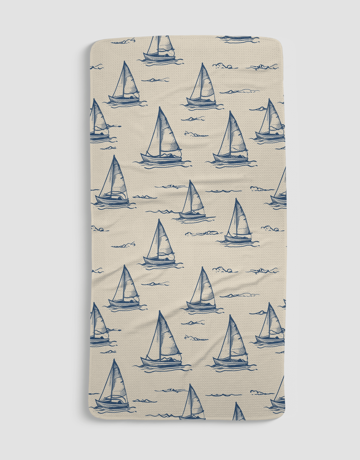 Sailboats Bath Towel - Loom Loom