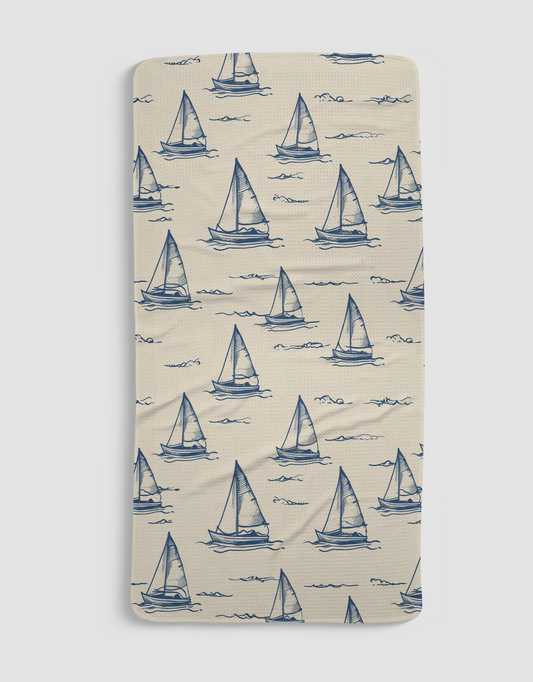 Sailboats Bath Towel