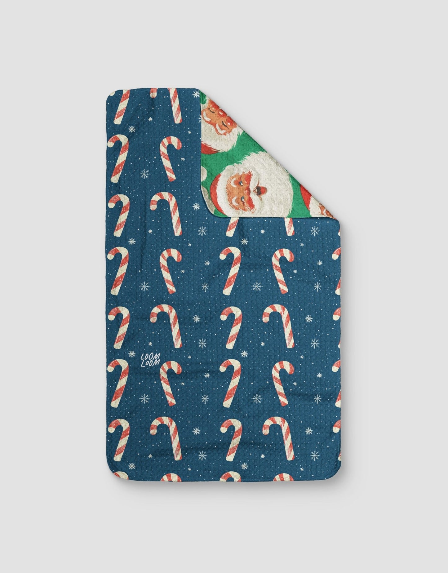 Santa Wrapping Canes Reversible - Loom Loom