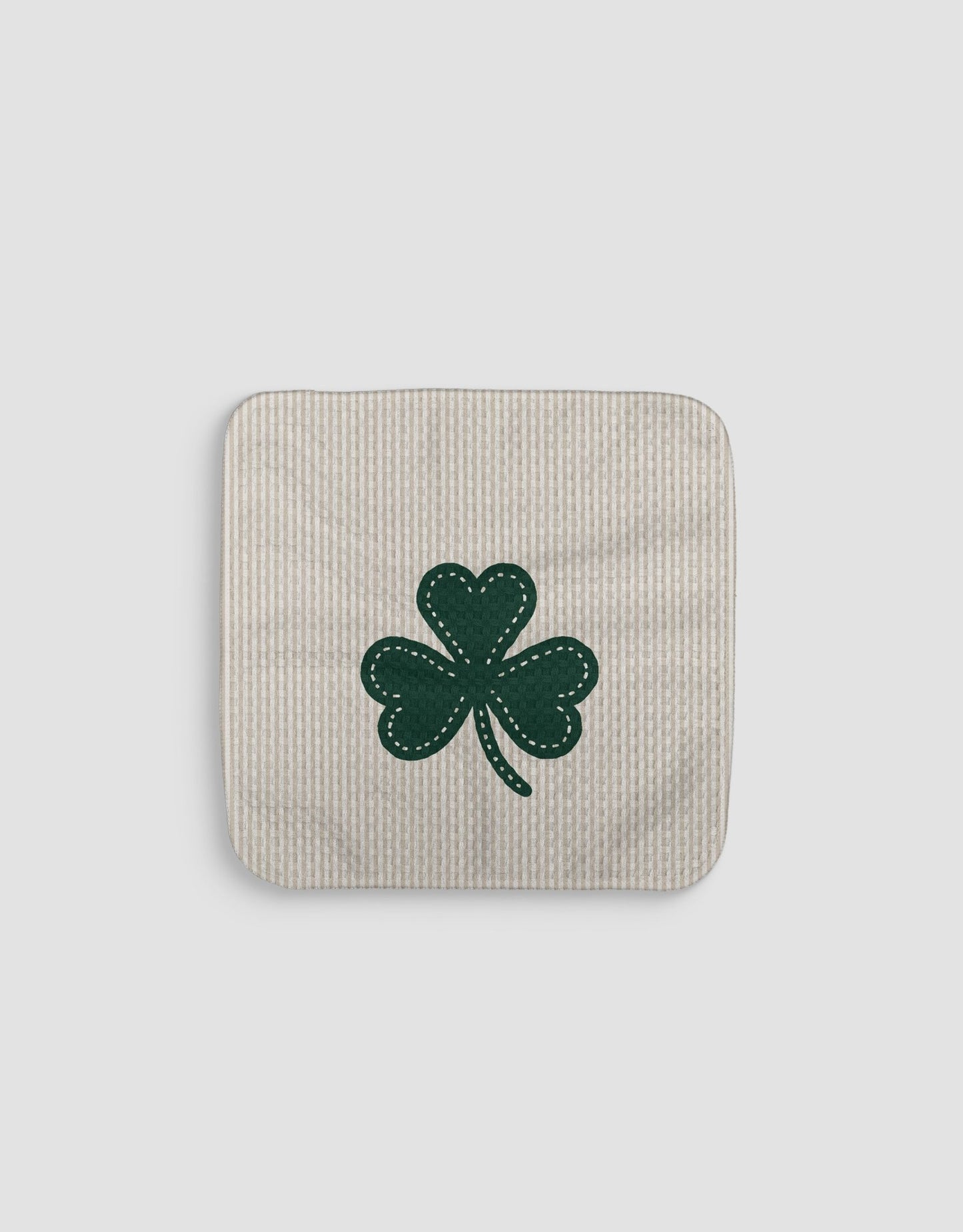 Shamrock Pinstripes Dishcloth - Loom Loom