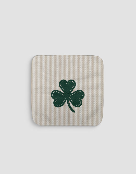 Shamrock Pinstripes Dishcloth