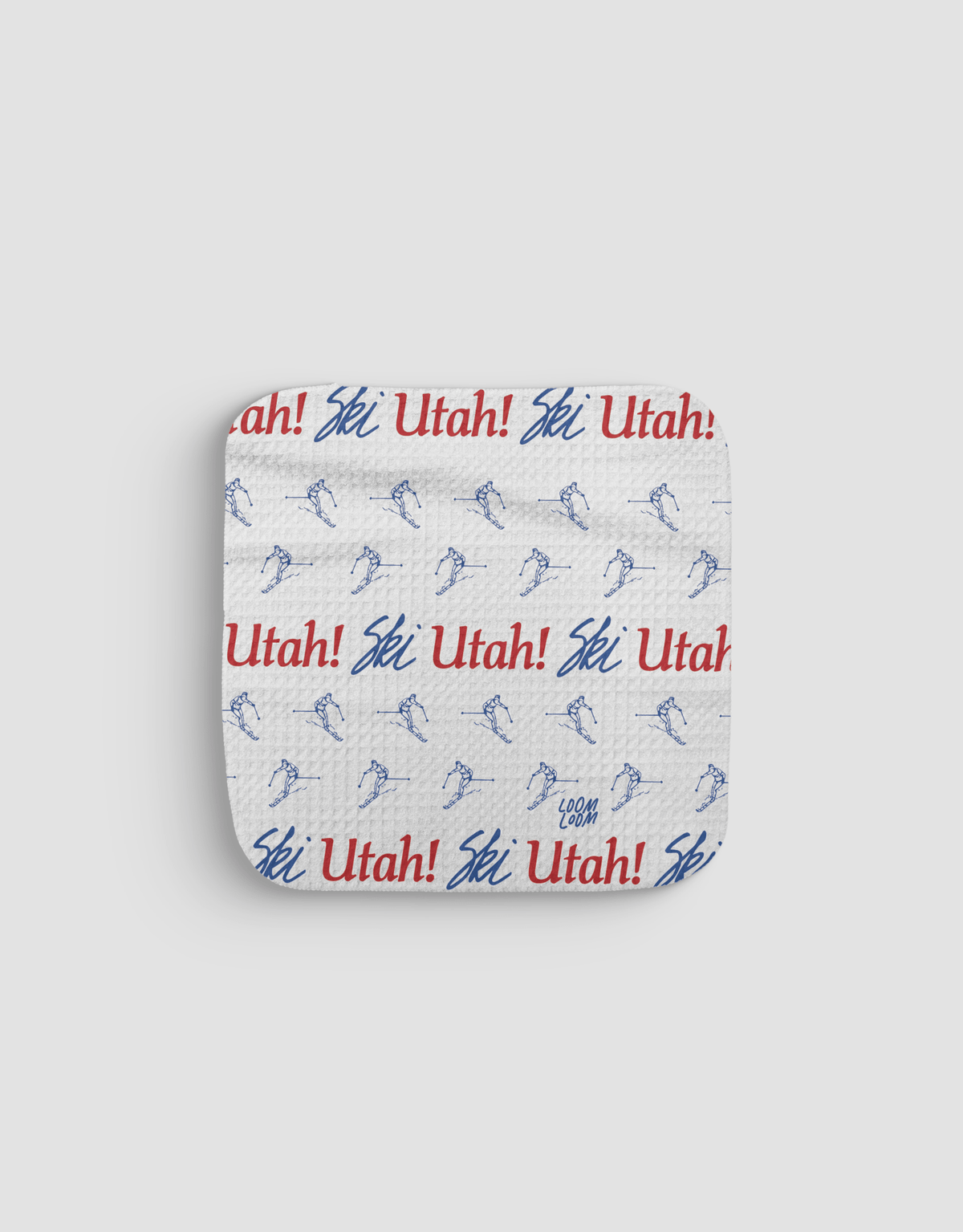 Ski Utah Dishcloth - Loom Loom