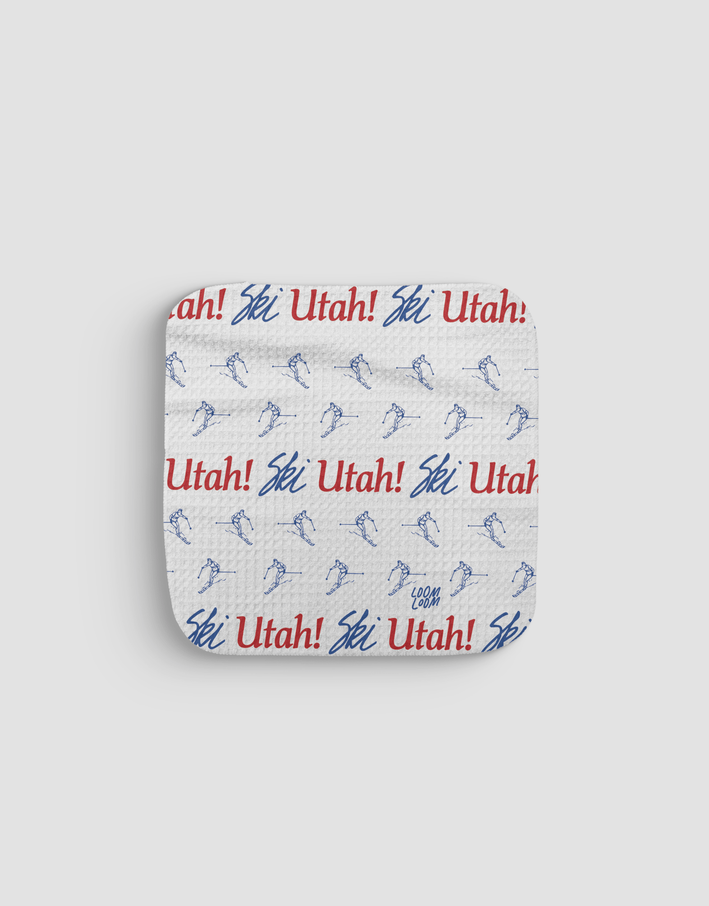 Ski Utah Dishcloth - Loom Loom