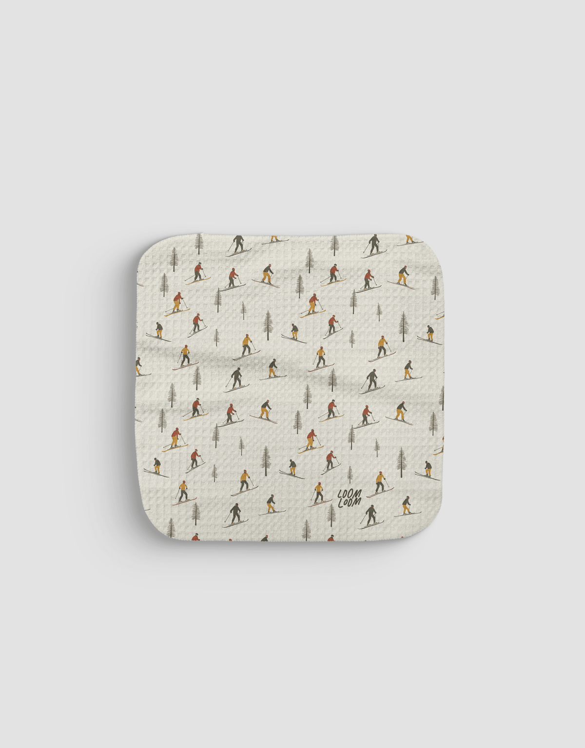 Skiers Dishcloth - Loom Loom