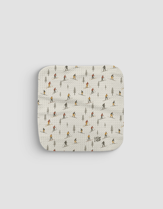 Skiers Dishcloth - Loom Loom
