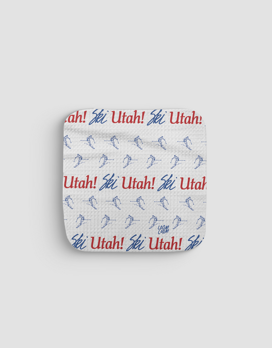 Ski Utah Dishcloth