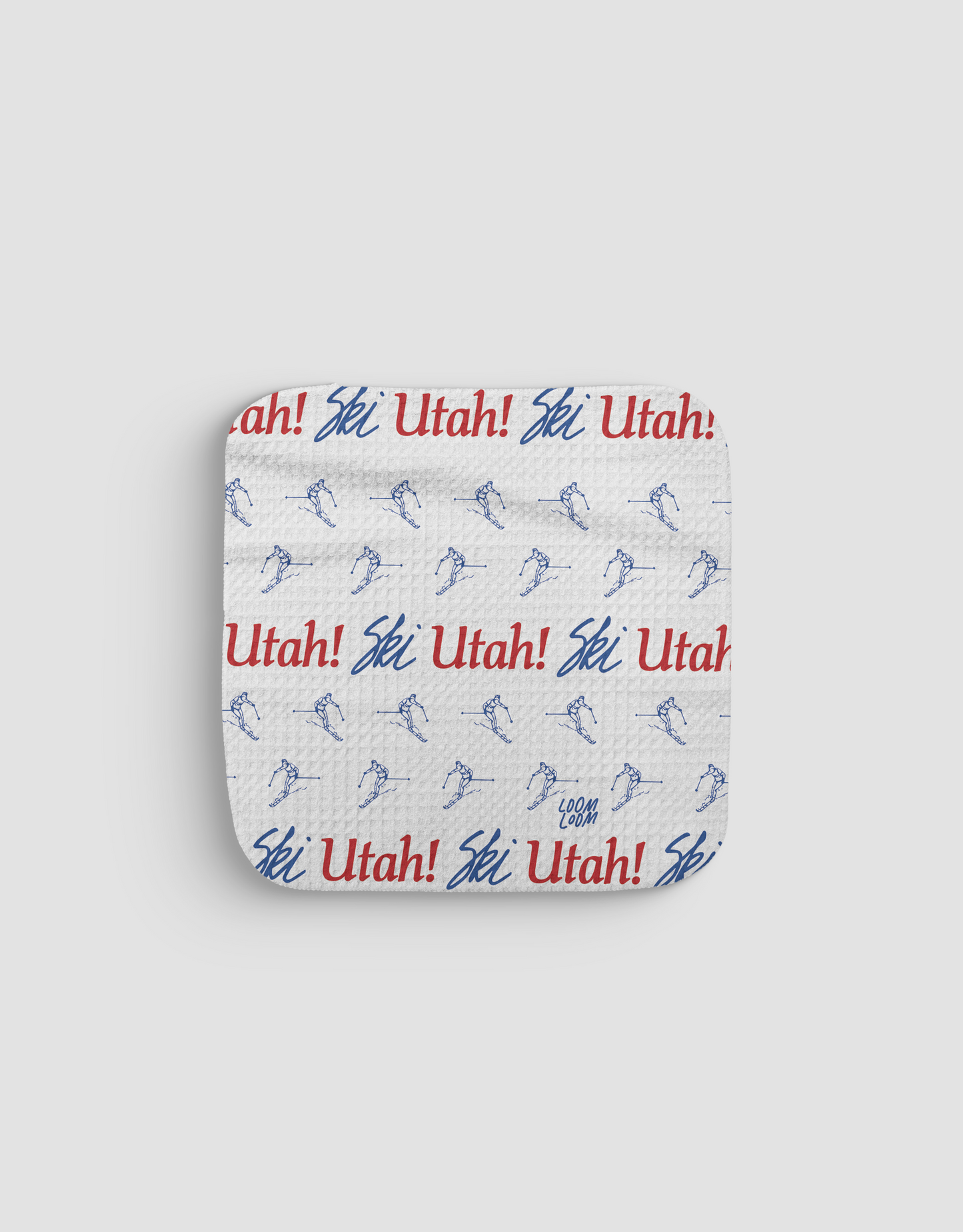 Ski Utah Dishcloth