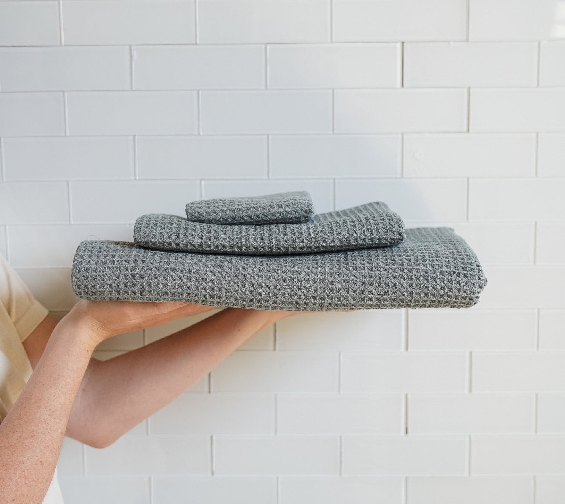 Slate Sunday Face Towel - Loom Loom