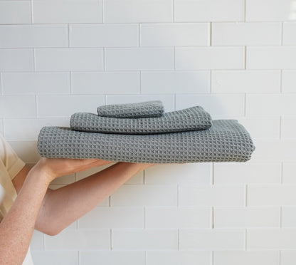 Slate Sunday Face Towel - Loom Loom