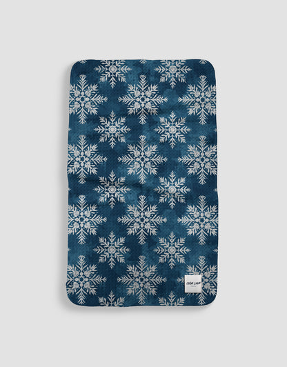 Navy Large Snowflakes