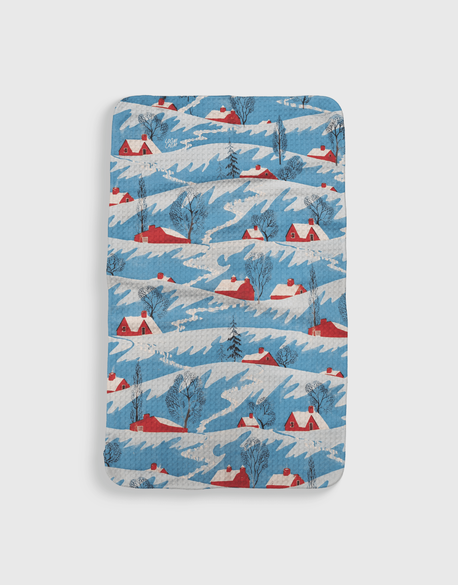 Snowy Red Cabins - Loom Loom