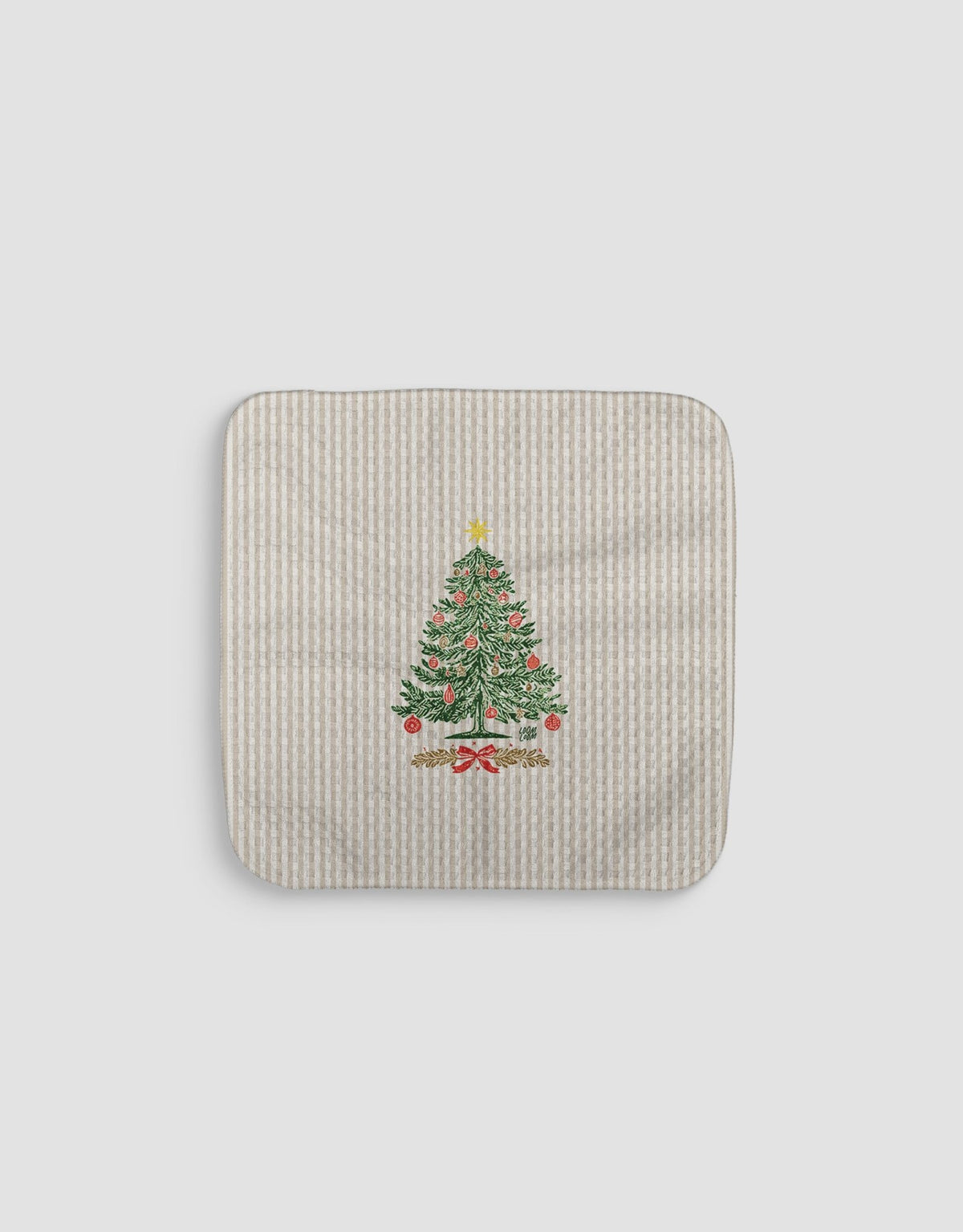 Stamped Tree Dishcloth - Loom Loom