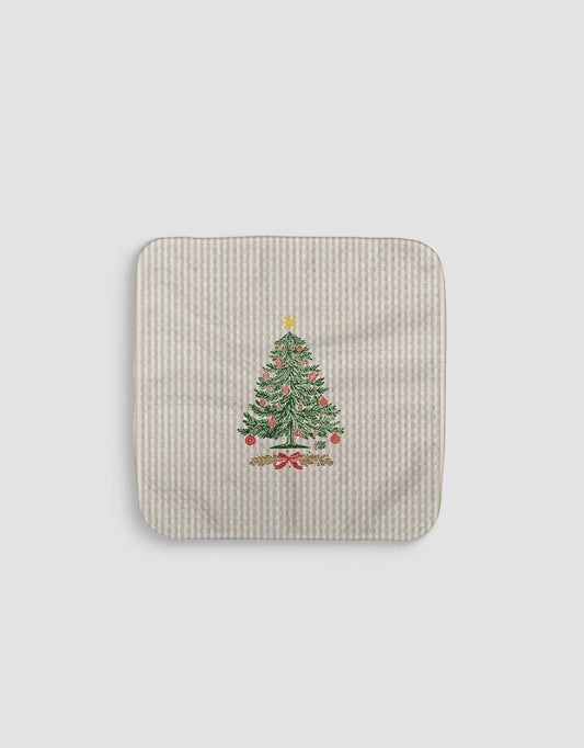 Stamped Tree Dishcloth - Loom Loom