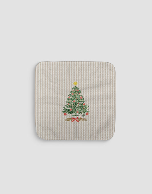 Stamped Tree Dishcloth