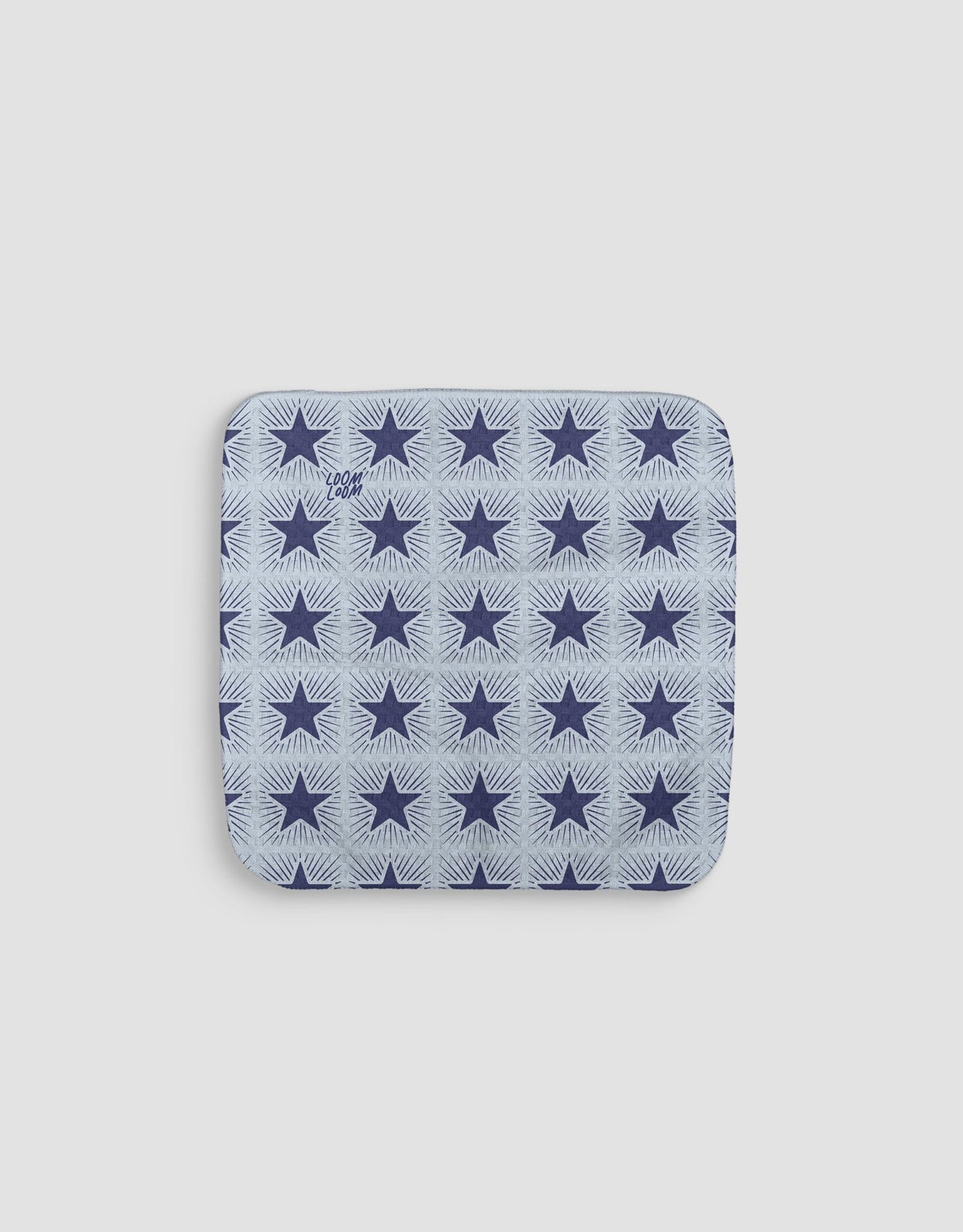 Star Spangled Stamp Blue Dishcloth - Loom Loom