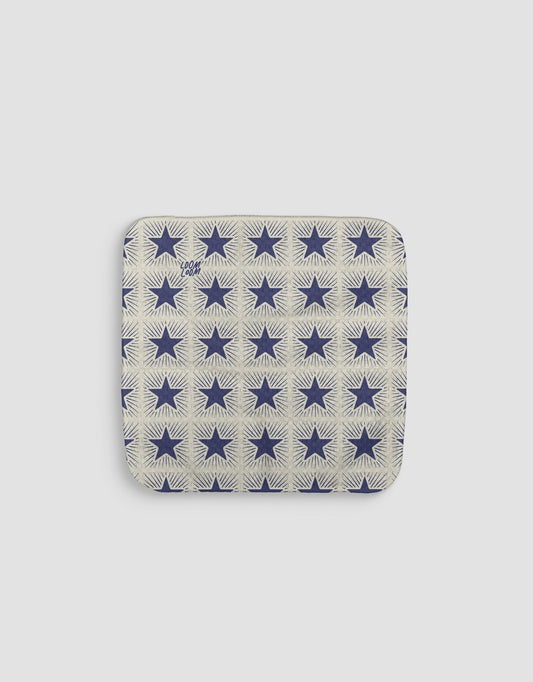 Star Spangled Stamp Cream Dishcloth - Loom Loom