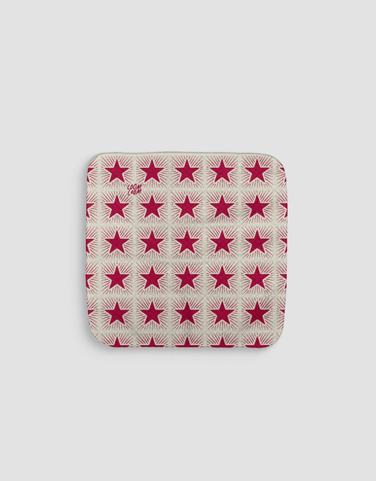 Star Spangled Stamp Red Dishcloth - Loom Loom