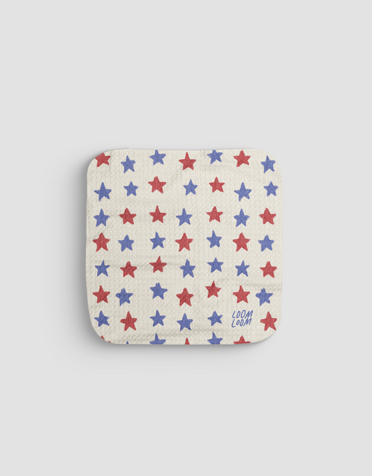 RWB Stars Dishcloth