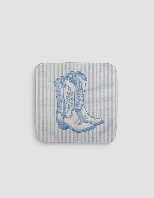 Striped Boots Dishcloth - Loom Loom