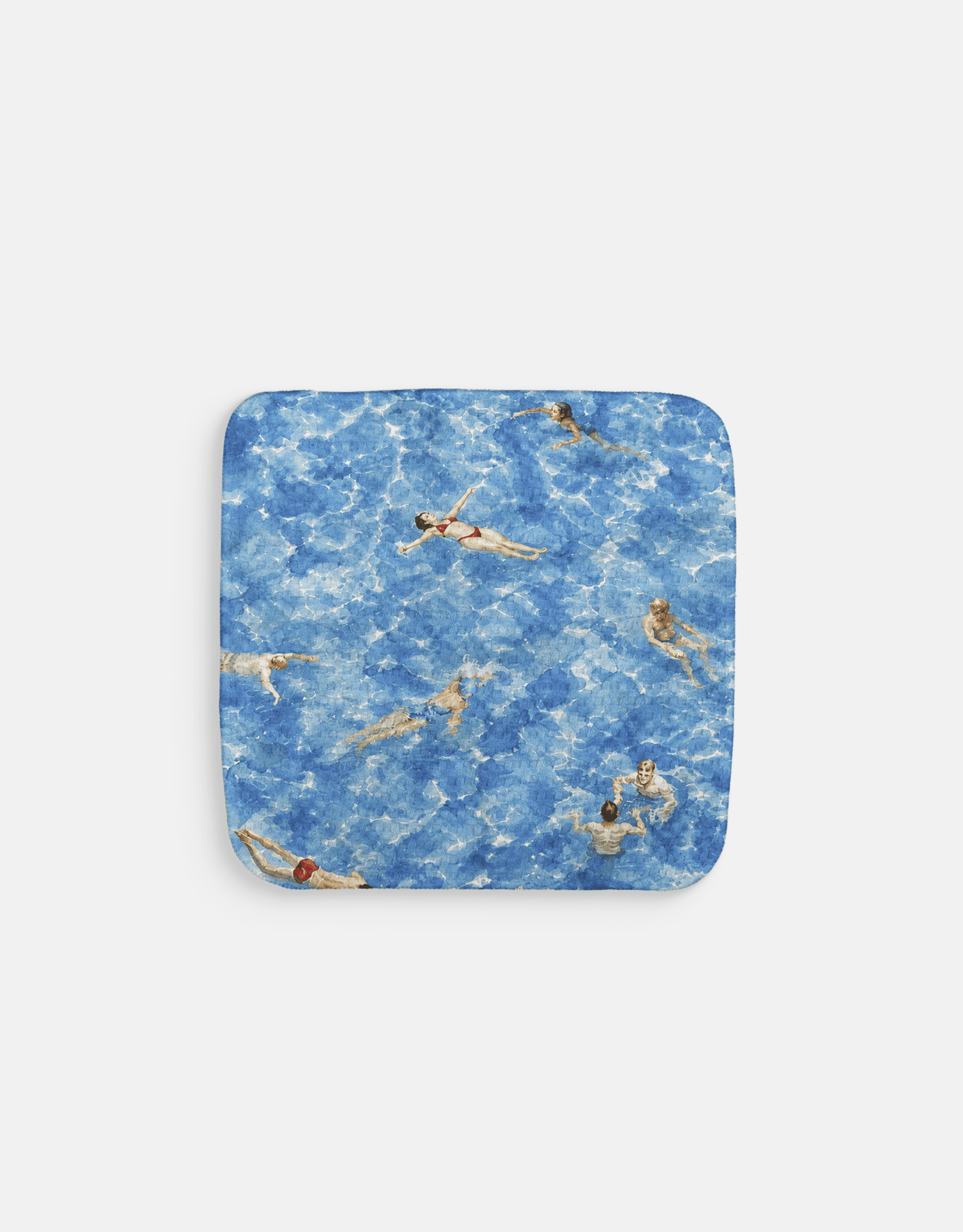 Summer Swimmers Blue Dishcloth - Loom Loom