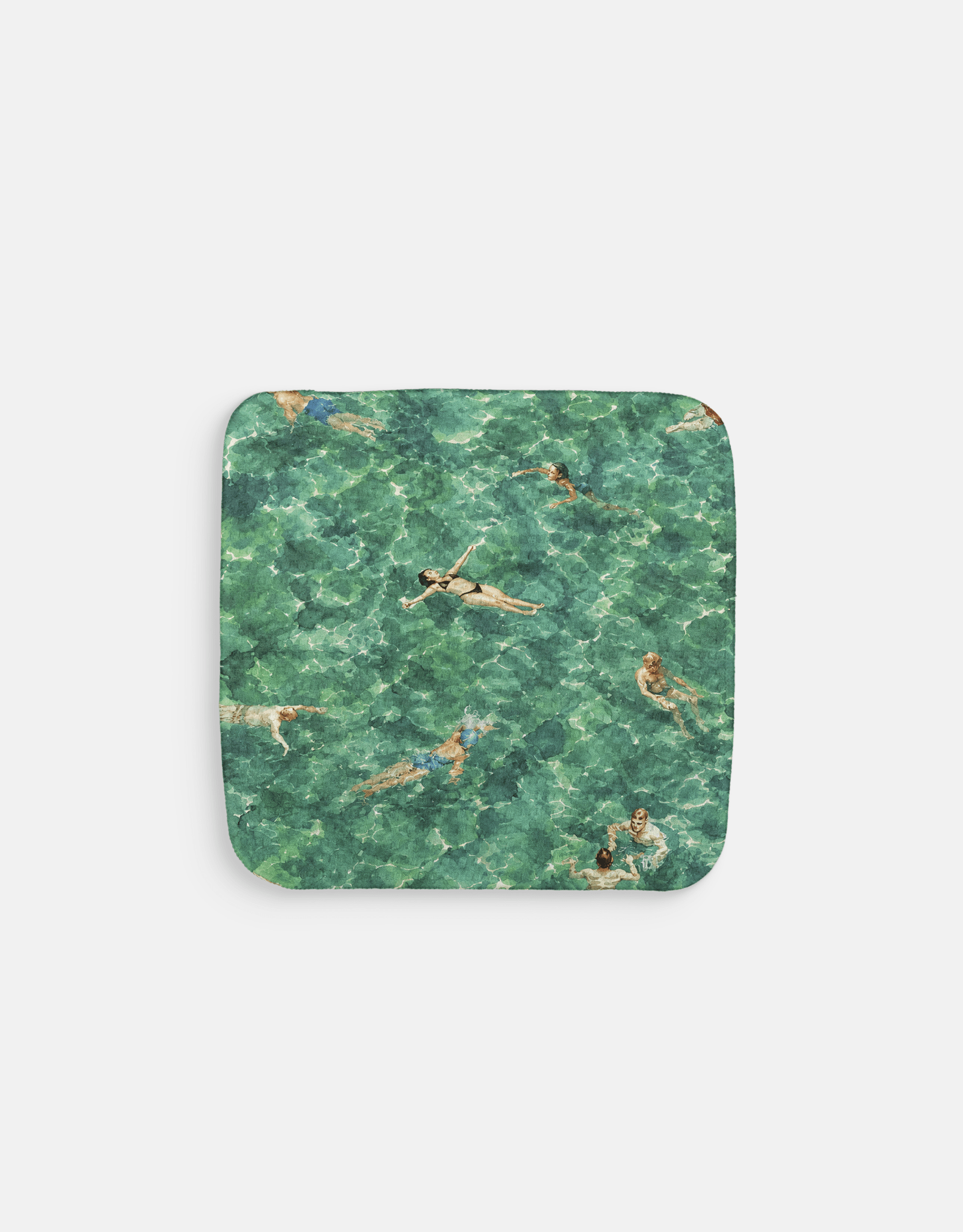 Summer Swimmers Green Dishcloth - Loom Loom