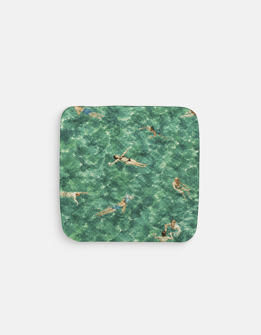 Summer Swimmers Green Dishcloth - Loom Loom