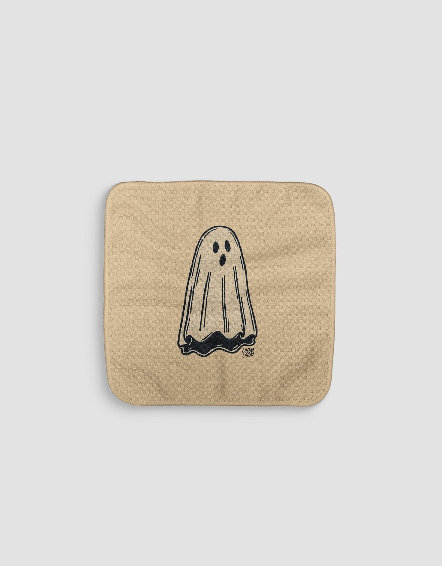 Tan Ghost Dishcloth - Loom Loom
