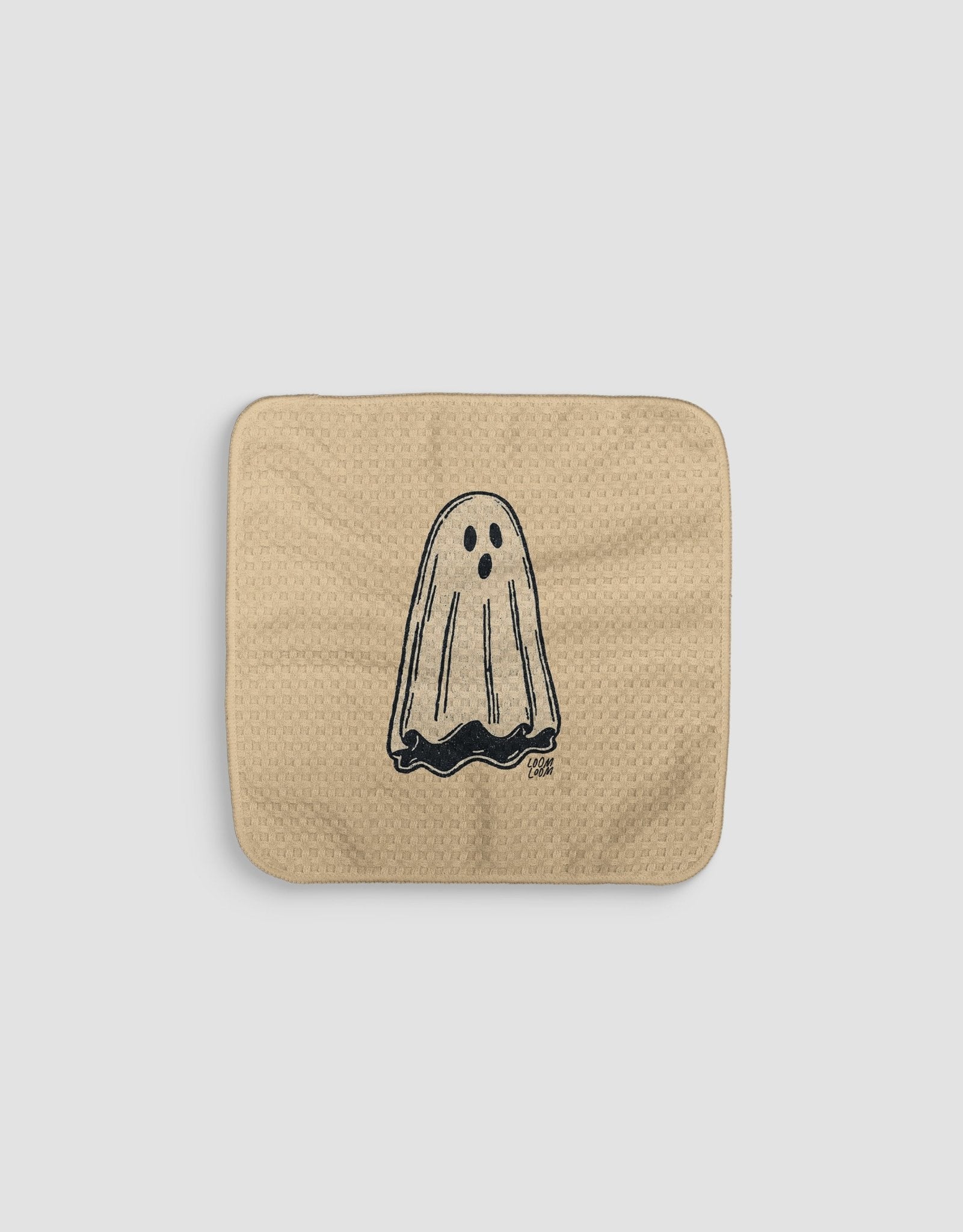 Tan Ghost Dishcloth - Loom Loom