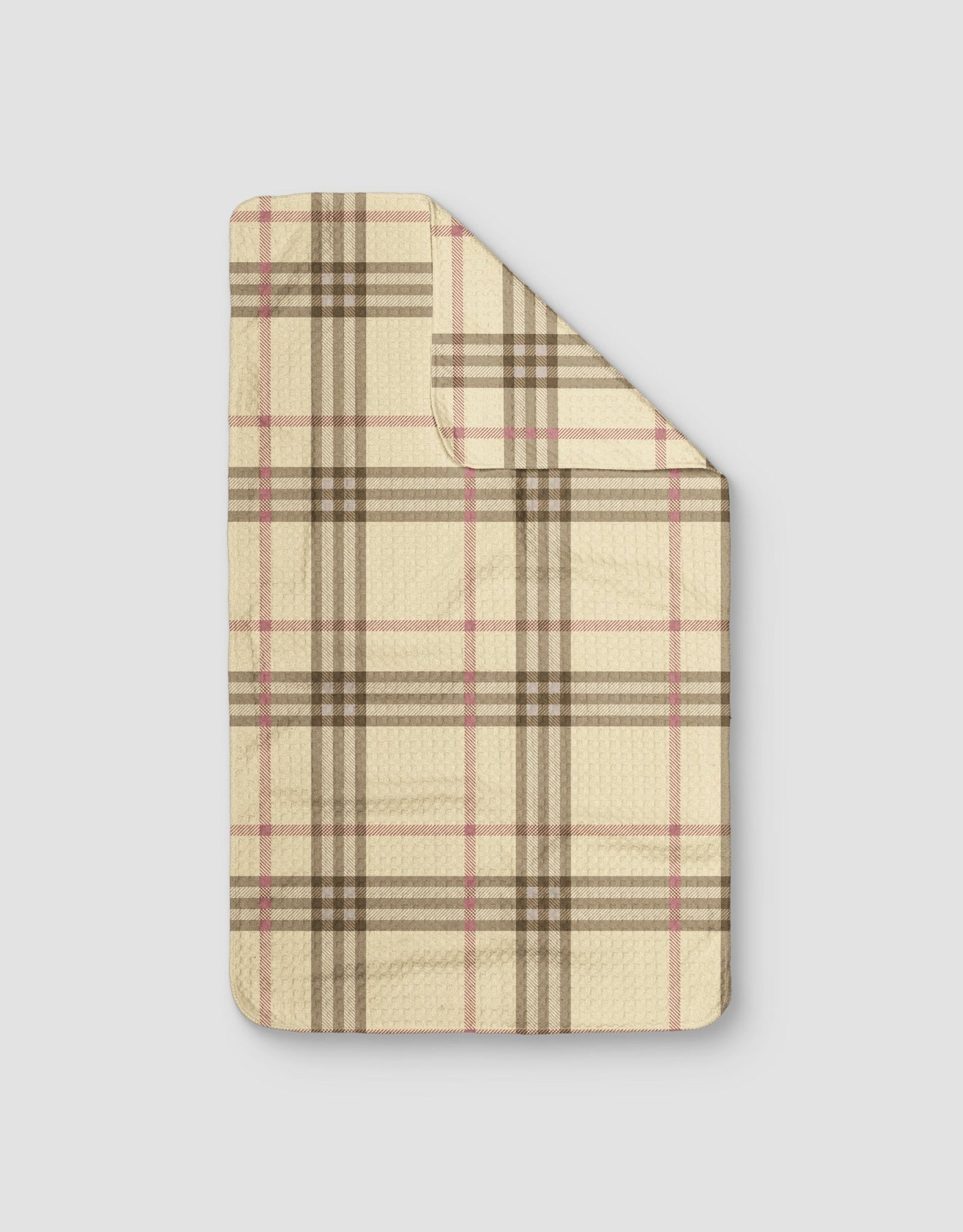 Tan Pink Plaid - Loom Loom