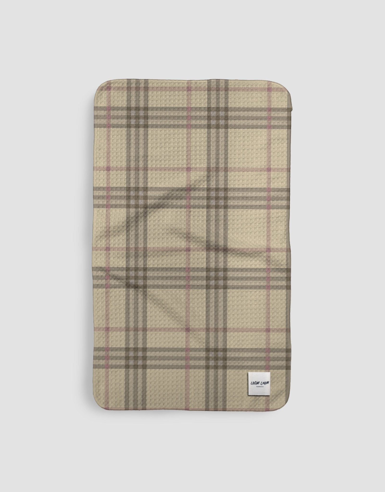 Tan Pink Plaid - Loom Loom