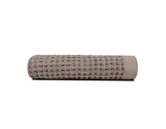 Tan Waffle Bath Towel - Loom Loom