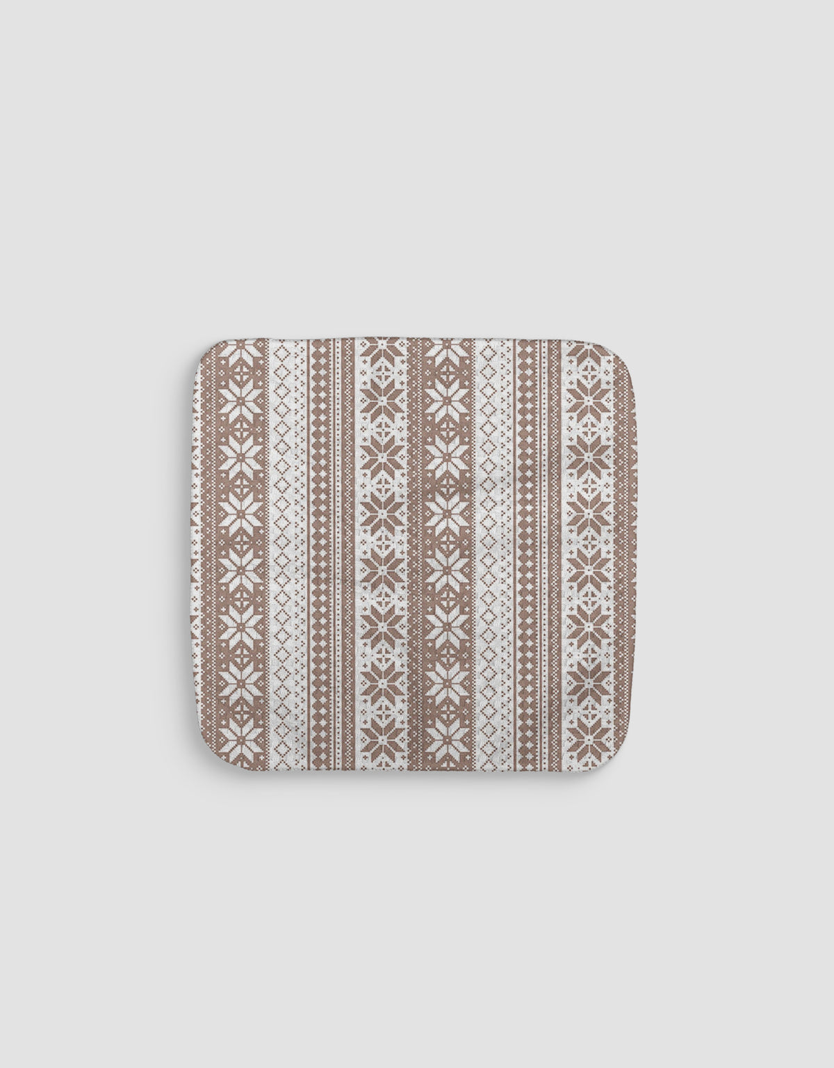 Tan Winter Stripes Dishcloth