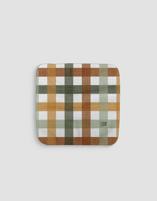 Thanksgiving Plaid Dishcloth - Loom Loom