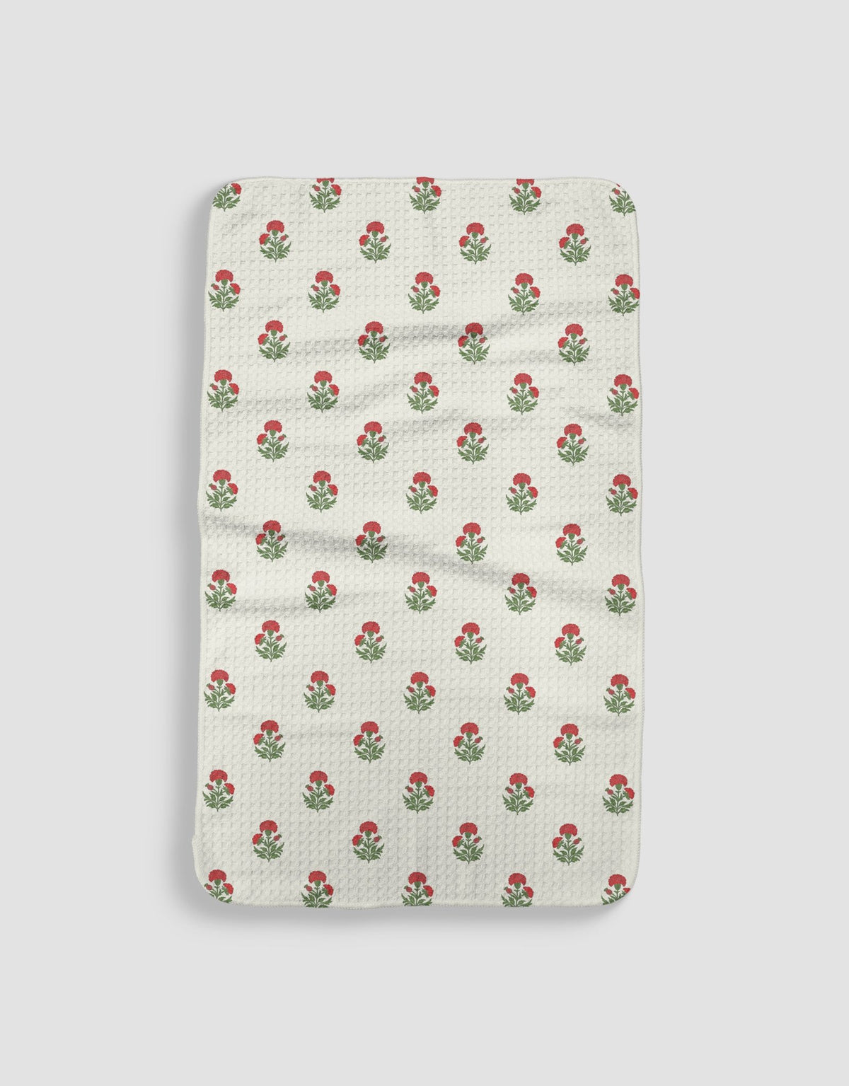 Valerie's Block Print Floral Red by MotherhoodMustHaves - Loom Loom