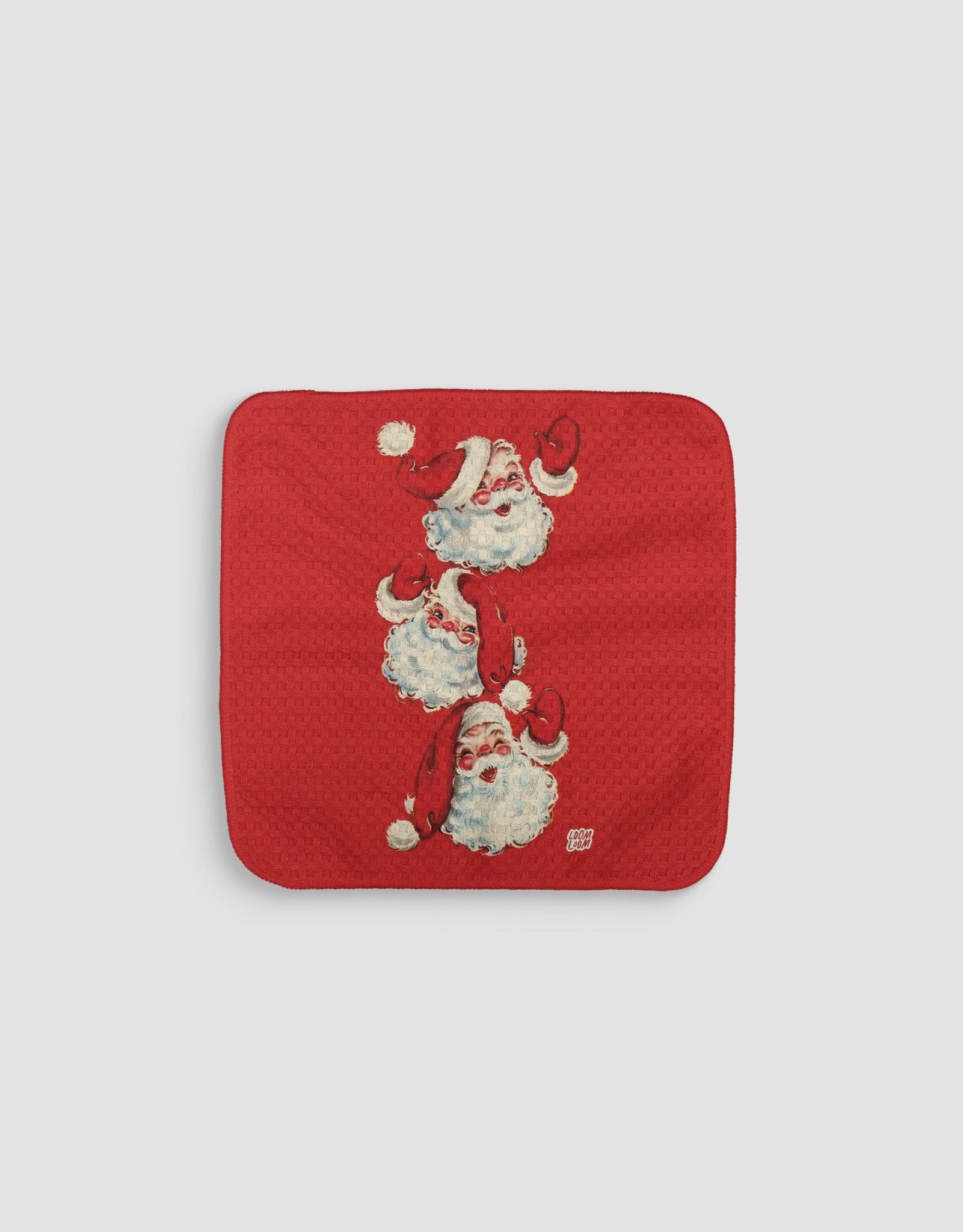 Vintage St. Nick Dishcloth - Loom Loom