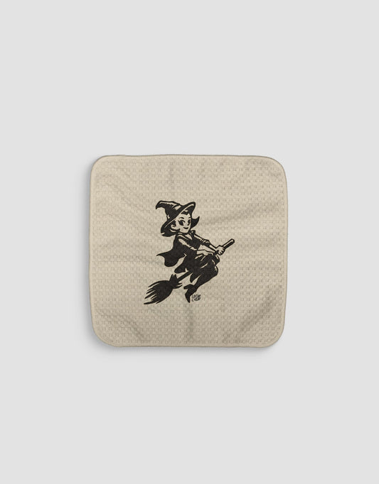 Vintage Witch Dishcloth - Loom Loom