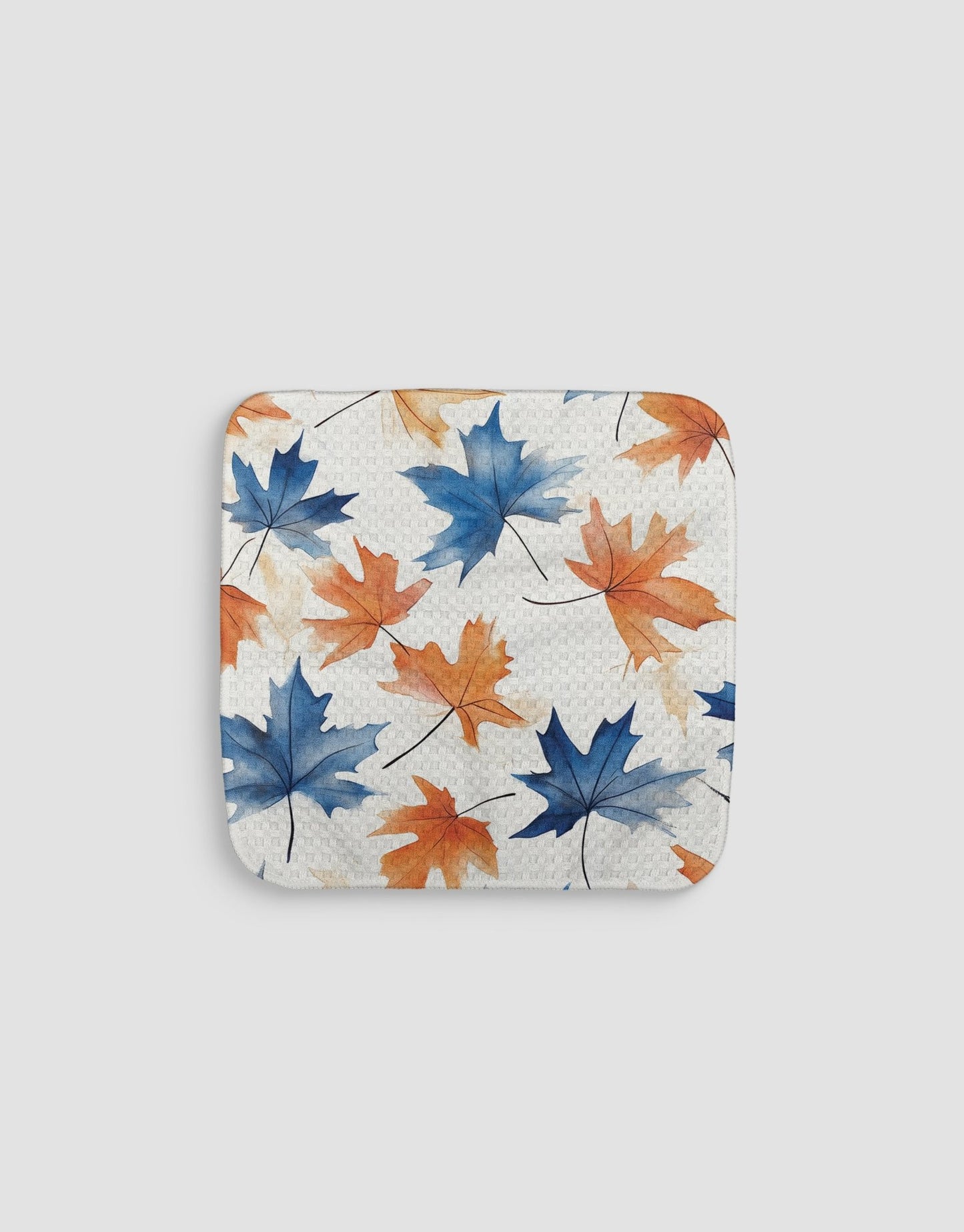 Watercolor Autumn Leaves Dishcloth - Loom Loom