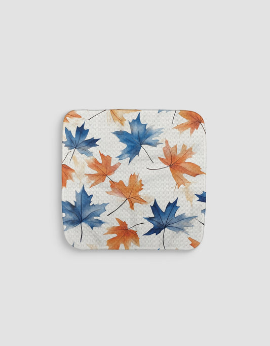 Watercolor Autumn Leaves Dishcloth - Loom Loom