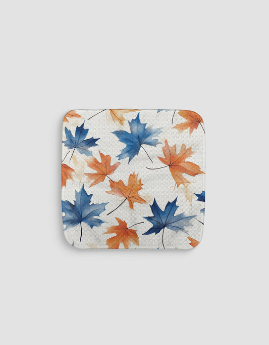 Watercolor Autumn Leaves Dishcloth