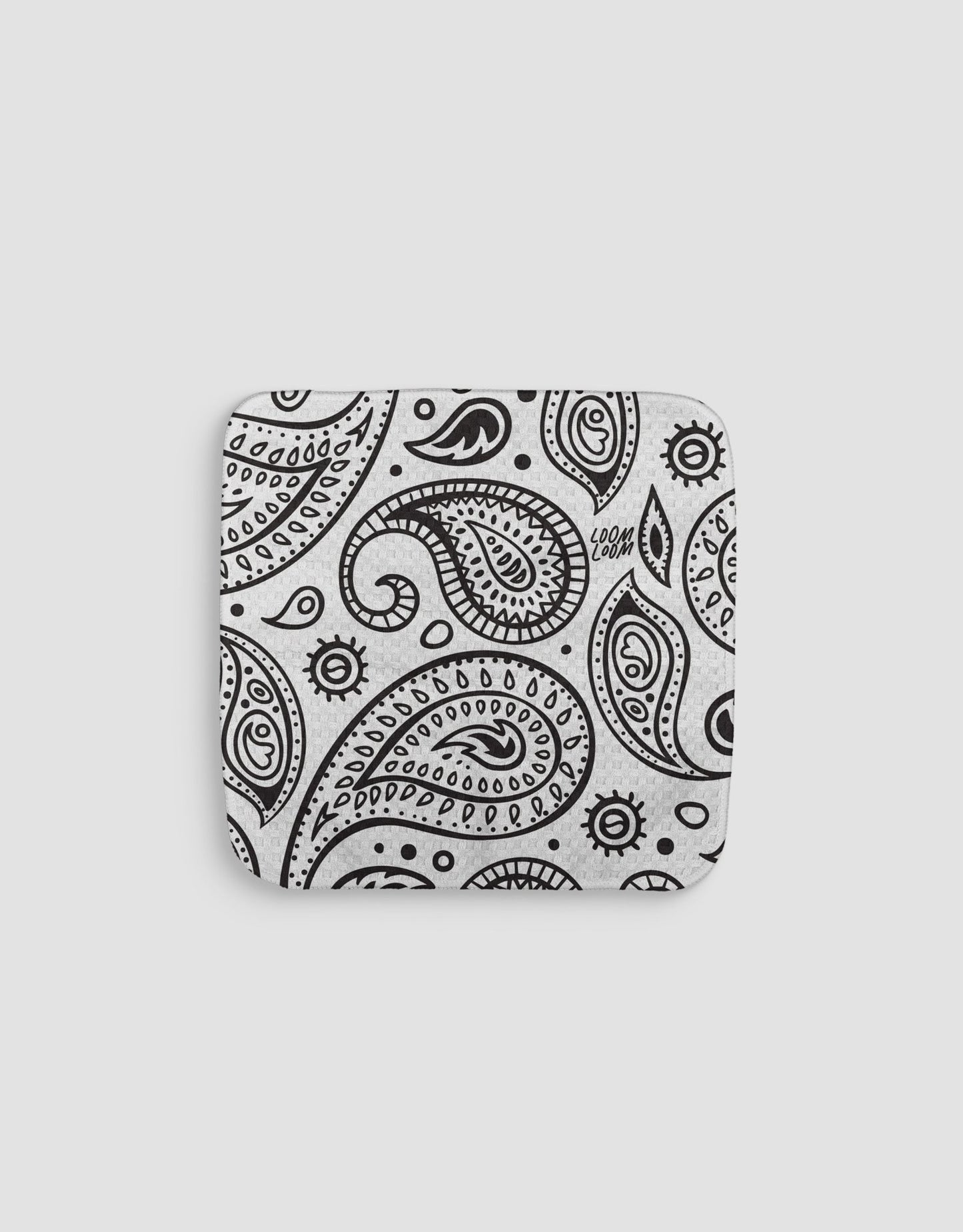 White Bandana Dishcloth - Loom Loom