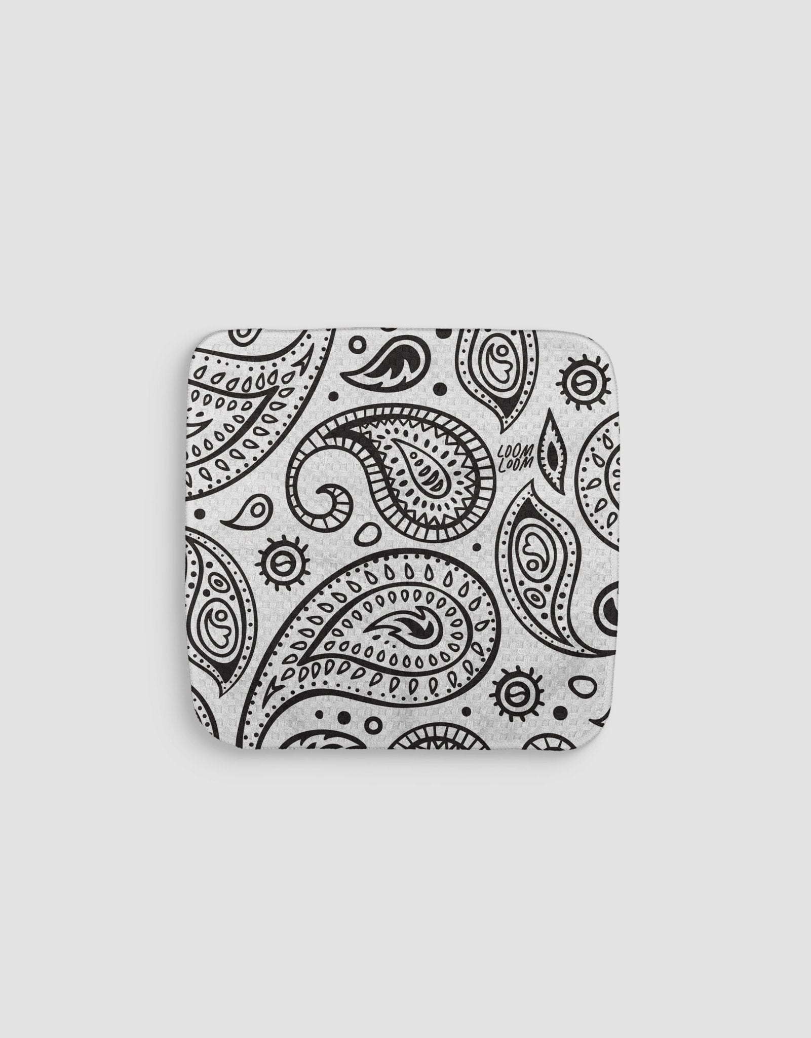 White Bandana Dishcloth - Loom Loom