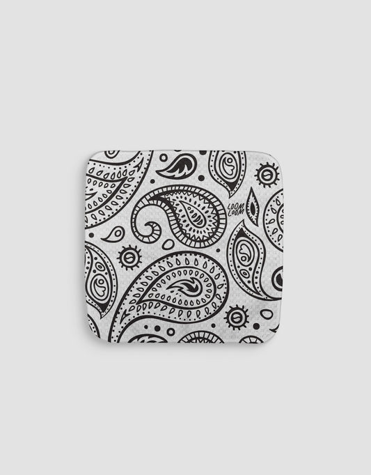 White Bandana Dishcloth - Loom Loom