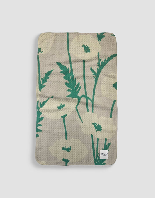 White On Grey Floral - Loom Loom