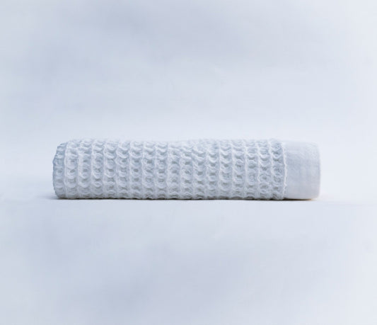 White Waffle Bath Towel - Loom Loom